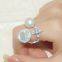 S925 Sterling Silver Ring Women's Fritillaria Pearl Ring