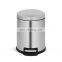 Wholesale Stainless Steel Trash Can Recycle Pedal Waste Bin