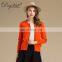 Erdos 30% Cashmere Blended Sweater Women's Orange Color Zipper Cardigan