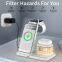 High-end 3-in-1 15W Multi-function Wireless Fast Charge Compact Portable Mobile Phone Watch Headset Wireless Charger