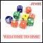 15mm plastic normal dot dice different colored