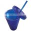 Promotion BPA free Double wall plastic ice straw tumbler