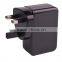 5v 4a 4 usb ports mobile phone charger with changeable plugs
