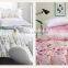 100% cotton 4 PCS bedding sets duvet cover, pillowcases and flat sheet.