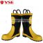 Fireman heat insulation fire proof anti skid rubber fire fighter boots