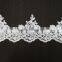 Ivory Alecnone Lace Fabric Trim for Bridal Veil, Wedding Gown