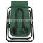 Outdoor portable folding fishing chair with rod holder