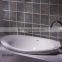 European Standard smooth surface table top oval bathroom big ceramic basin C22142W double handle faucet