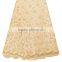 Top quality top one China African lace / cupion lace / cord embroidery lace for girls party dress