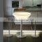 stainless steel led lighting furniture tempered glass bar furniture bar table led buffet table