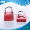 2016 AJF New arrived 40mm high quality electrophoresis red color square love lock with key nice on bridge