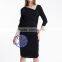 Custom plain blank pregnant women three quarter sleeve maternity dresses