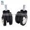 BL bravo swivel black durable 60mm heavy-duty glittering moon nylon caster for office furniture