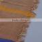 High quality lurex golden line check cotton voile scarf