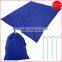7X9 Feet Lightweight Beach Blanket with Nylon Tote Pouch & 4 Stakes Beach Mat Camping Mat Shade Tarp picnic Throw