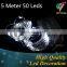 White 50leds silver wire Battery string lights