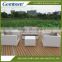 China factory white resin wicker outdoor furniture