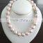 Quality antique round shell pearl necklace