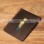 2015 High Quality Cowhide Leather Card Holder, Genuine Leather Card Holder With Custom Logo