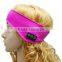 Bluetooth 3.0 Handsfree Wireless Sport Headband Sweatband Headphone Headset Music Plays Answer Calls for Indoor Yoga Exercise Gy