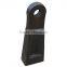 China steel casted mining machines use Crusher hammer head