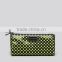 Factory design three color shiny printed polka dot PVC cosmetic bag for wholesale