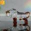 2016 small crystal cow born statue for outdoor decoration