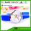 Kids size colorful waterproof wrist sport watch silicone alloy wrist kids watch for promotional