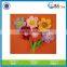 Stuffed soft sun flower fridge magnet plush flower sticker for kids toy