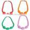 Design chain necklace,silicone beads for teething necklace,good quality fashion bead necklace designs