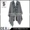 hot sale popular 100% acrylic lady charming grey color shawl