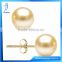 Hot New Products Freshwater Pearl Stud Earring With Gold Pin