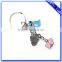 Wholesale Bulk Cheap flower shaped Souvenir Metal Keychain