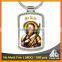 Best selling Europe christian fancy square printing metal key holder