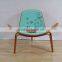 Wood furniture Wegner 3 legs CH07 Shell Chair for hotel / living room