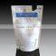 Resealable plastic spout packaging bag for liquid