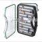 Waterproof plastic double side fly fishing suitcase large fly box