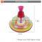 Newly design hand push plastic led spinning top for sale