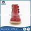 Wholesale Cheap Price Dark Red Junior Little Kids Girl Boots