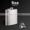 5 OZ Hip Flask With Funnel / Pocket Whisky Liquor / stainless steel wine pot