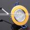 Gold finish 3W led ceiling light