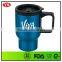 14 oz food grade insulated stainless steel travel mug with handle