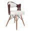 Factory Price Comfortable wood legs chair wood dining chairs for home and cafe