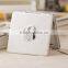 Personalized white color pu leather pocket compact mirror