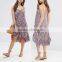 China manufacturer casual summer paisley print slip midi dress for girls