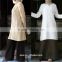 OEM service China factory custom made arabic formal ladies tunic elegant tunic top