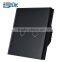 EU black color toughened glass panel touch switch