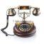 Call ID telephones antique solid wood old phones for endly man
