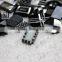 MOP+Black onyx mosaic,wholesale gemstone mosaic for cuff buttons