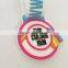 Custom cartoon pvc rubber medal badge with ribbon